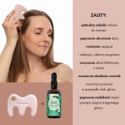 Grzebień guasha + wcierka olejowo-ziołowa